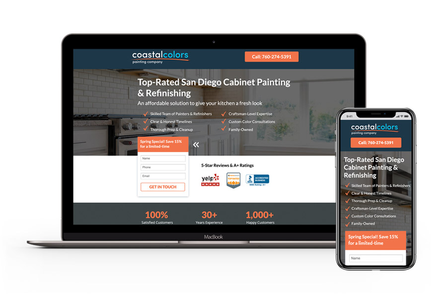 CC-website Coastal Colors Website