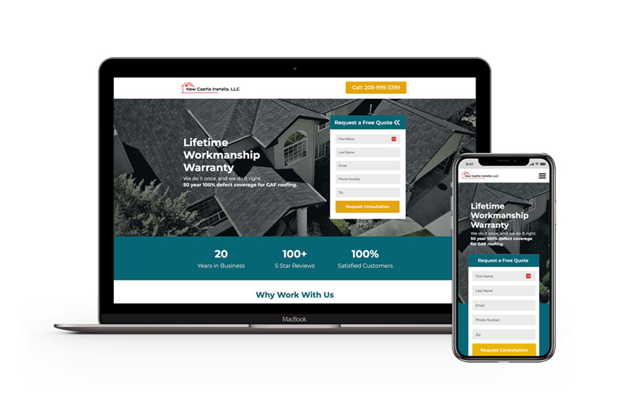 newcastle-website Newcastle roofing website